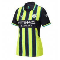 Maglia Calcio Manchester City Bernardo Silva #20 Seconda Divisa Donna 2024-25 Manica Corta